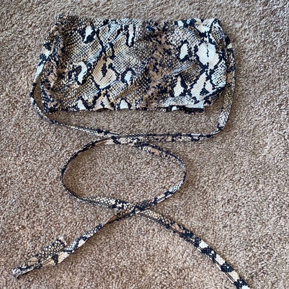 Snake skin top